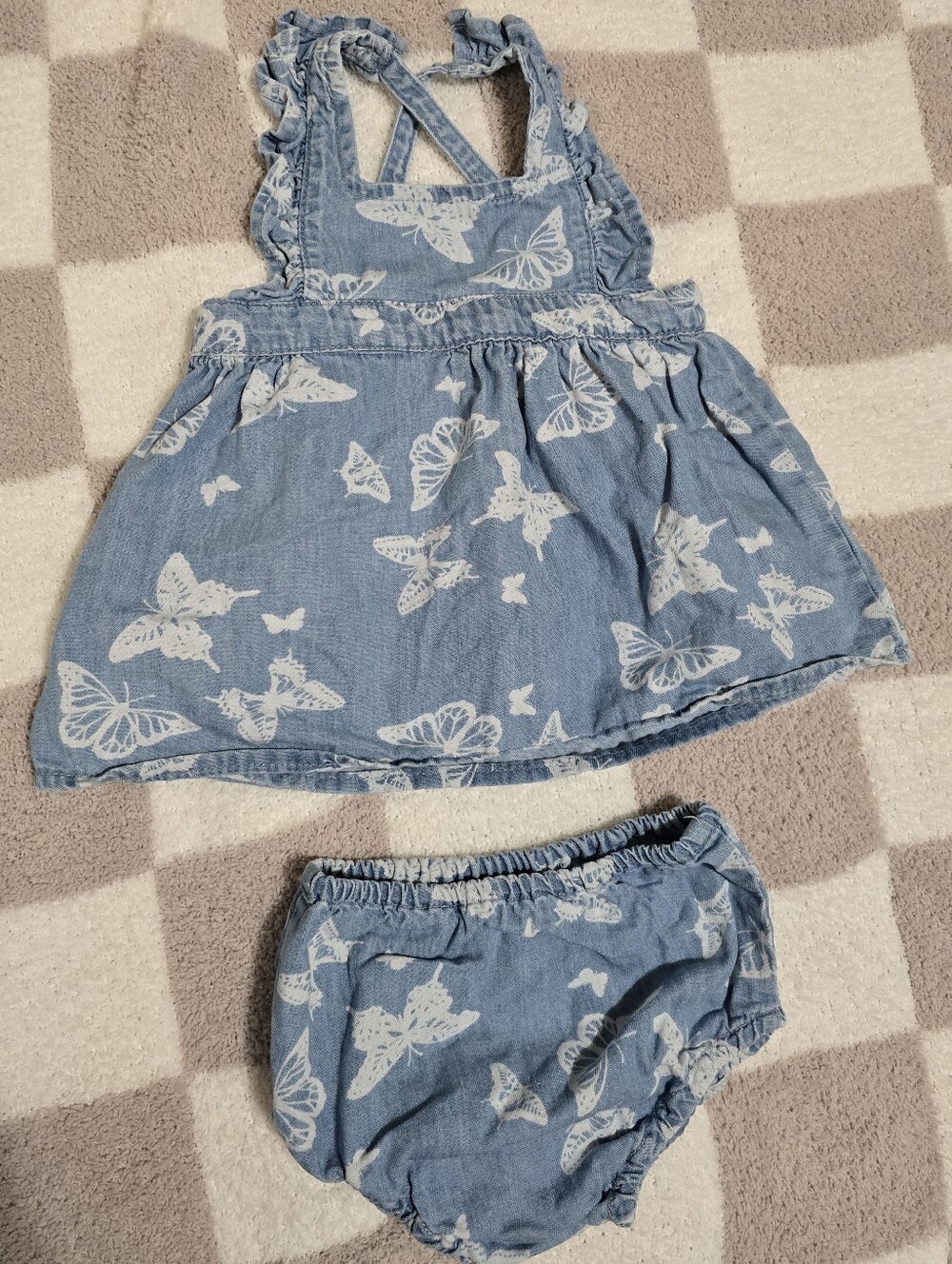 Wrangler Butterfly Print Dress & Bloomers